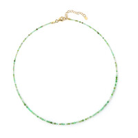 Chrysopras-Silberhalskette