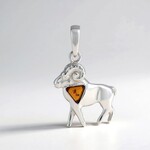 Ciondolo in argento con Ambra Baltica (dagen)