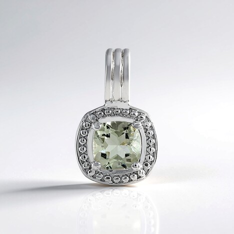 Ciondolo in argento con Ametista Verde