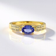 Tanzanite Silver Ring