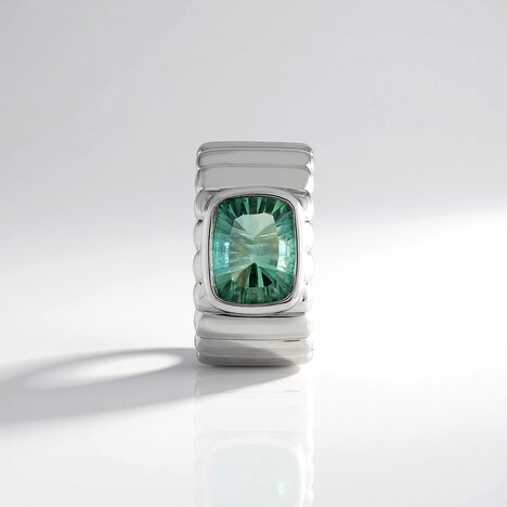 Ciondolo in argento con Fluorite Verde (MONOSONO COLLECTION)