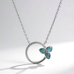 Collana in argento con Larimar
