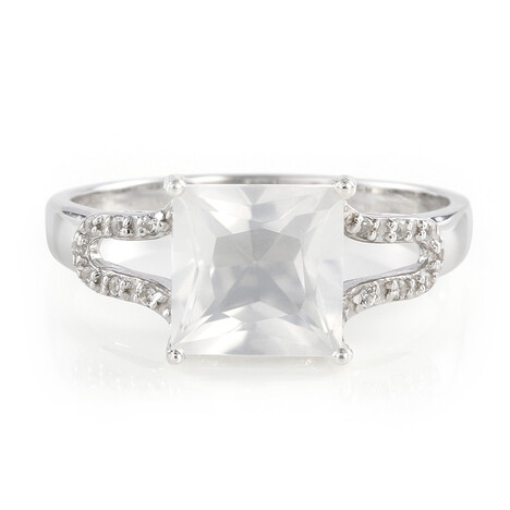 Eismond-Quarz-Silberring