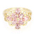 Gouden ring met Onverhitte Padparadscha Saffieren (AMAYANI)