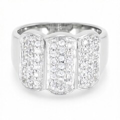 Anillo en plata con Zafiro blanco