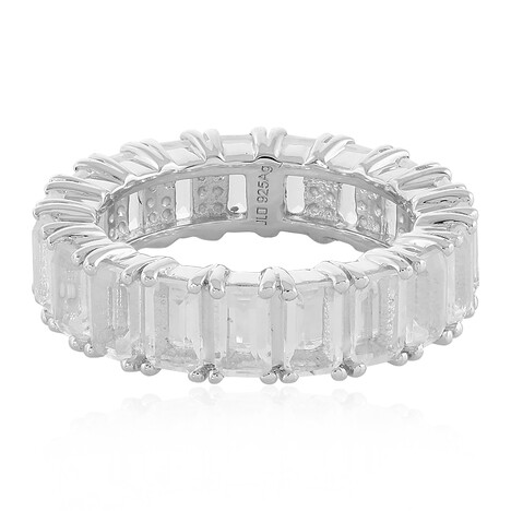 Anello in argento con Quarzo Bianco