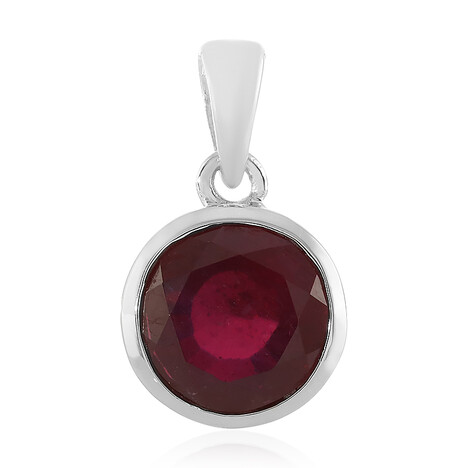 Madagaskar-Rubin-Silberanhänger