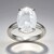 Anello in argento con Topazio Bianco
