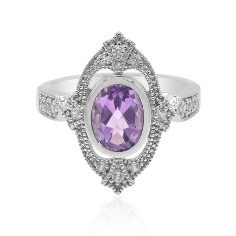 Bague en argent et Améthyste