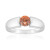 Champagne Zircon Silver Ring