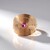 Anello in argento con Zaffiro Rosa del Madagascar (MONOSONO COLLECTION)