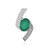 Grüner Onyx-Silberanhänger