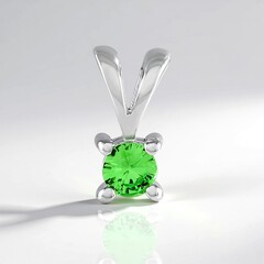 Ciondolo in argento con Lemshuku Tsavorite