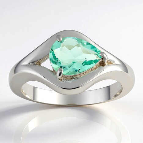 Anello in argento con Fluorite Braldu (Pallanova)