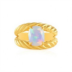 Anillo en plata con Ópalo Welo AAA (de Melo Essence)