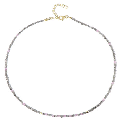 Edelstein-Silberhalskette (Riya)