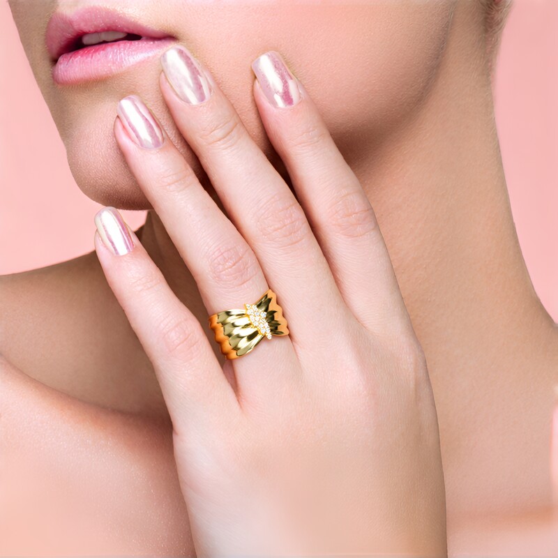 Bague en argent et Diamant chocolat I2