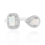 Bague en argent et Opale Welo (Adela Silber)