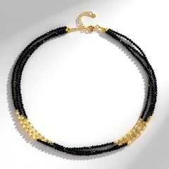Collana in argento con Spinello Nero (Riya)