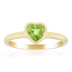 Zilveren ring met een peridoot