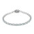 Himmelblauer Topas-Silberarmband