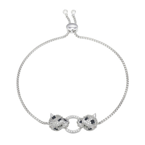 Zilveren armband met zwarte saffieren (Adela Silber)