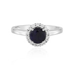 Anello in argento con Zaffiro Blu del Madagascar