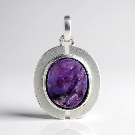 Ciondolo in argento con Charoite