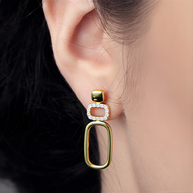 Boucles d'oreilles en or et Diamant I1 (H) (CIRARI)