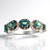 Anello in argento con Zaffiro Petrolio