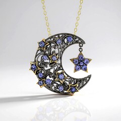 Collana in argento con Tanzanite