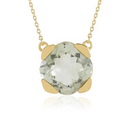 Grüner Amethyst-Silbercollier (de Melo)