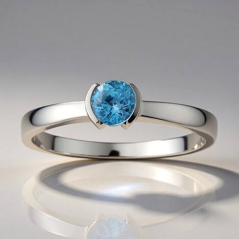 Anello in argento con Zircone Ratanakiri