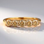 Anello in oro con Diamante Rose de France SI1 di Argyle (Annette)