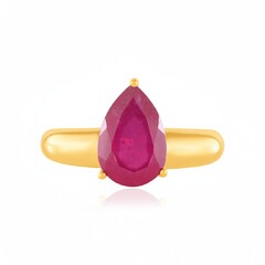 Zilveren ring met een Madagaskar Robijn (de Melo Essence)