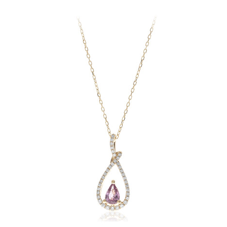 Collar en oro con Zafiro rosado (CIRARI)