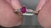 Anillo en plata con Rubí de Madagascar