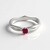 Anello in argento con Rubellite