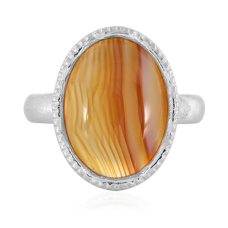 Zilveren ring met een agaat