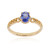 Anillo en oro con Tanzanita AAA