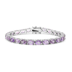 Zilveren armband met Boliviaanse amethisten