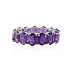 Bague en argent et Améthyste de Zambie