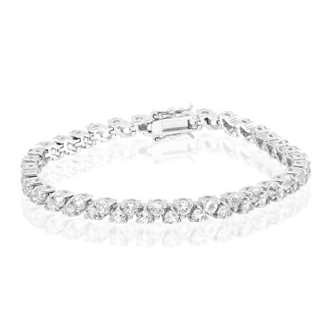 White Topaz Silver Bracelet