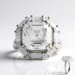 Anello in argento con Topazio Bianco
