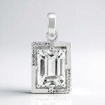 Ciondolo in argento con Kunzite Bianca (Pallanova)