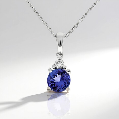Collana in oro con Tanzanite AAA