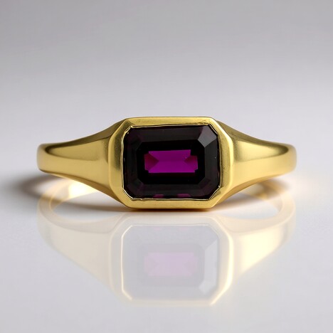 Bague en or et Grenat Rhodolite (CIRARI)
