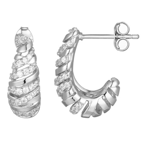 Orecchini in argento con Zircone (Adela Silber)