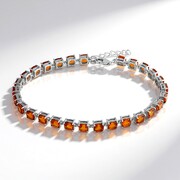 Bracciale in argento con Citrino Madeira