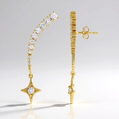 Orecchini in argento con Zircone